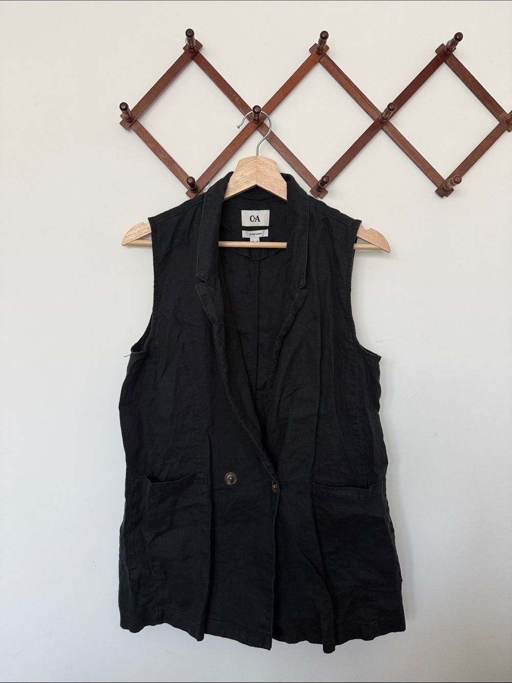 C&A 100% Linen Vest - Size EUR38 (US 6)